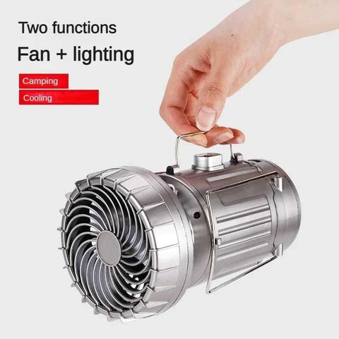 6 in 1 camping light with fan