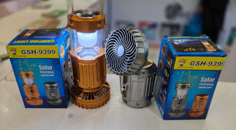 6 in 1 camping light with fan